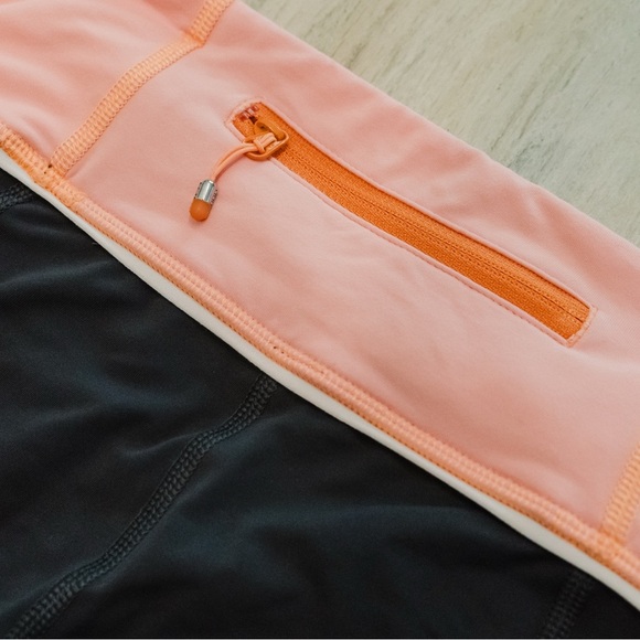 lululemon athletica Kids Black and Pink Leggings - Picture 2 of 2